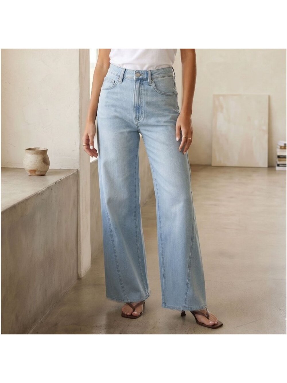 Hudson Jeans Jamie High-Rise Olga Wide Leg Jean